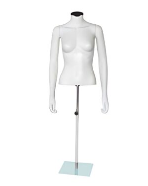 Torso Lite Ego mellszobor női hosszú üvegalap