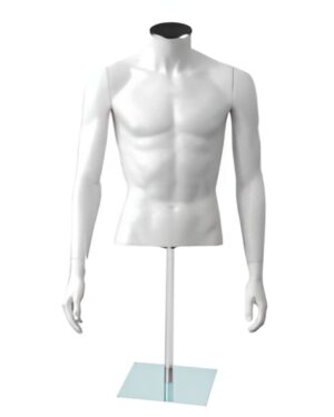 torso lite ego busto uomo base corta in vetro