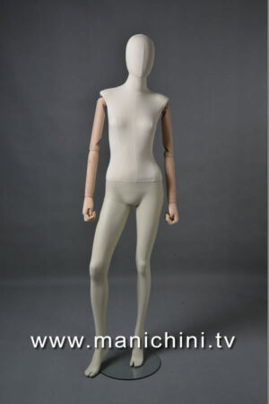 Dámska figurína na mieru Tailor Lite s drevenými ramenami MSD2