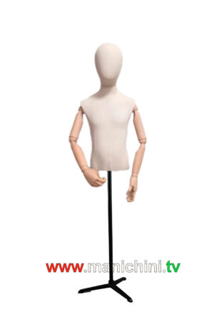 busti rivestiti busto bimbo braccia in legno e testa 8 anni