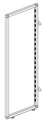 barra appenderia arretrata lunghezza: 69 cm profondità: 15 cm