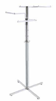 stender a 4 bracci h regolabile 123/171 cm base con piedini