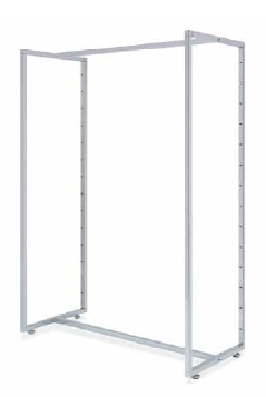 gondola centrale piantane con asole dimensioni: 99 x 45 x h 152 cm