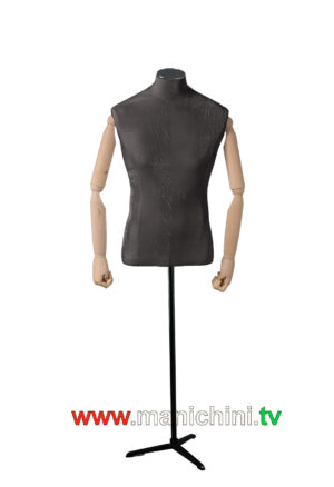 busti rivestiti velluto busto uomo sartoriale rosse braccia in legno (copia)